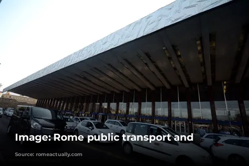 Image: Rome public transport and taxi.