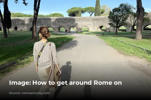 Image: How to get around Rome on foot.