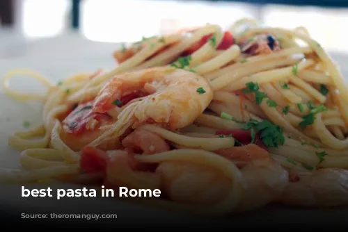 best pasta in Rome