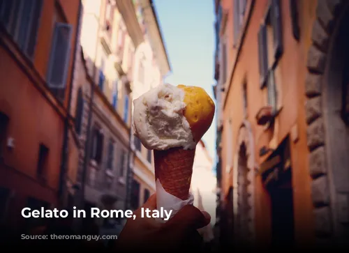 Gelato in Rome, Italy