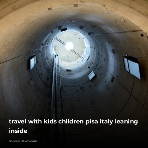 travel with kids children pisa italy leaning tower inside