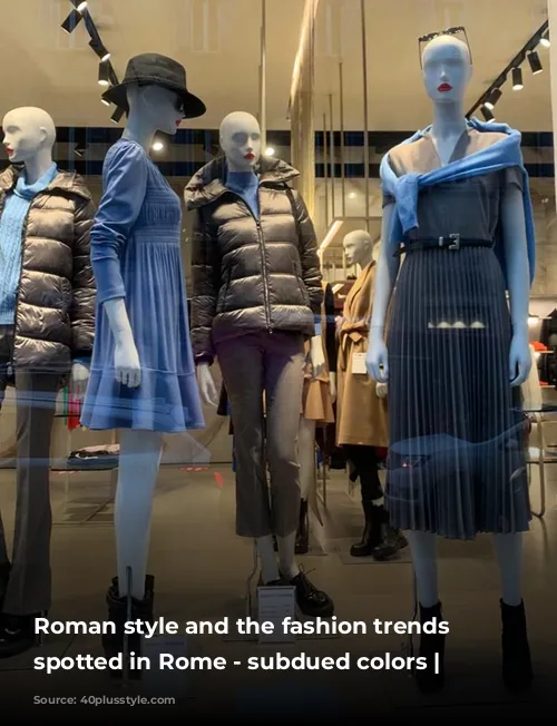 Roman style and the fashion trends I spotted in Rome - subdued colors | 40plusstyle.com