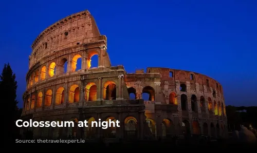 Colosseum at night