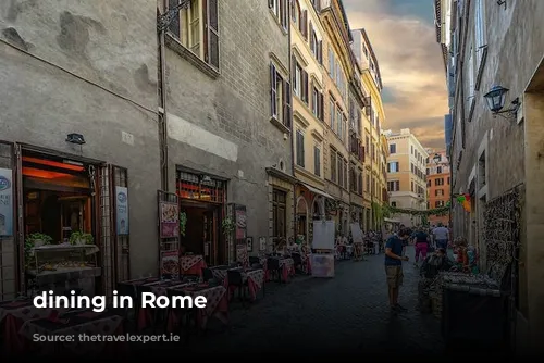 dining in Rome