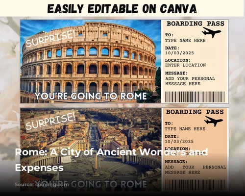 Rome: A City of Ancient Wonders and Modern Expenses