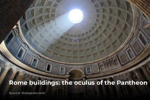 Rome buildings: the oculus of the Pantheon