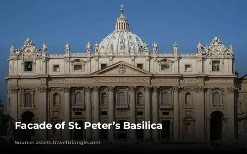  Facade of St. Peter’s Basilica 