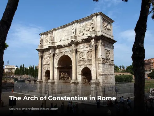 The Arch of Constantine in Rome