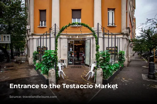 Entrance to the Testaccio Market