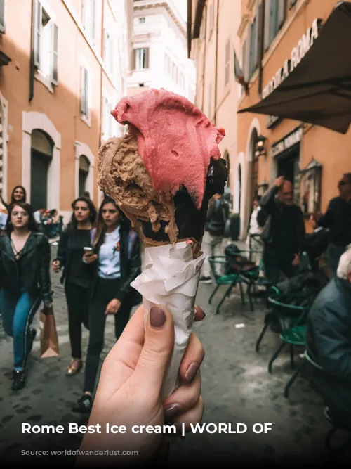 Rome Best Ice cream | WORLD OF WANDERLUST