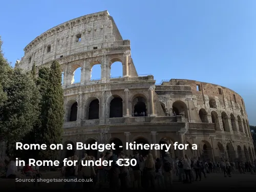 Rome on a Budget - Itinerary for a day in Rome for under €30