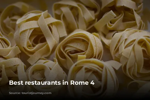 Best restaurants in Rome 4