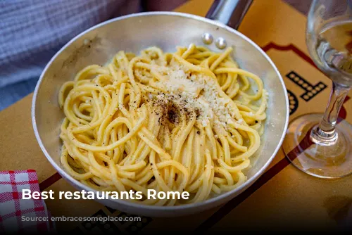 Best restaurants Rome