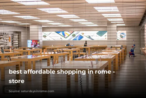 best affordable shopping in rome - apple store