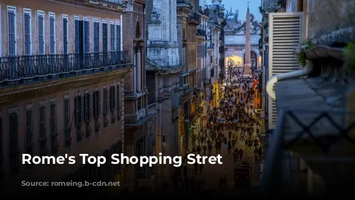 Rome's Top Shopping Stret