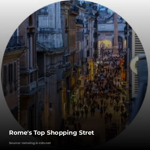 Rome's Top Shopping Stret