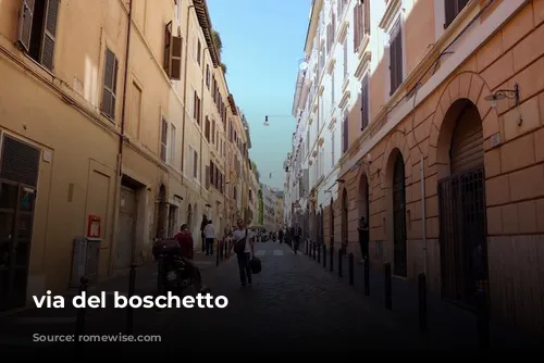 via del boschetto