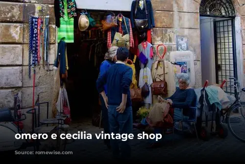 omero e cecilia vintage shop