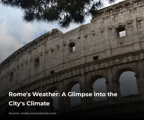 Rome's Weather: A Glimpse into the Eternal City's Climate