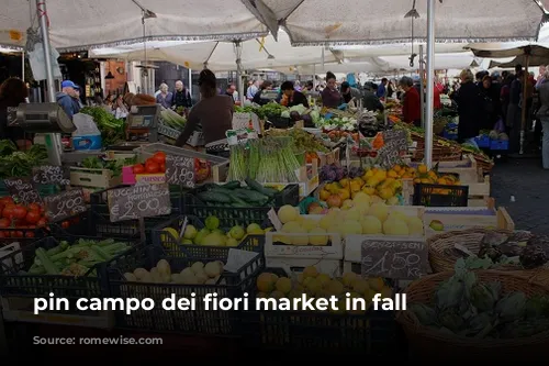 pin campo dei fiori market in fall