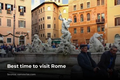 Best time to visit Rome