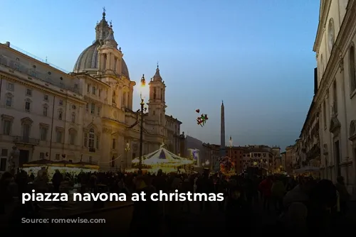 piazza navona at christmas