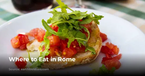 Where to Eat in Rome