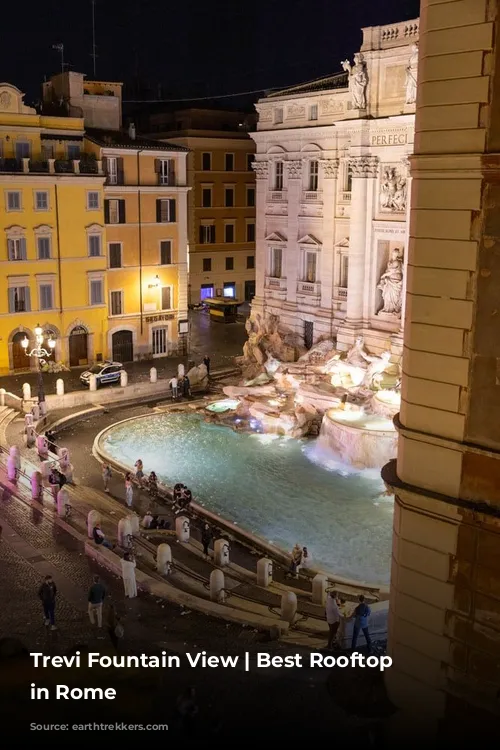 Trevi Fountain View | Best Rooftop Bars in Rome