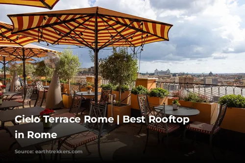 Cielo Terrace Rome | Best Rooftop Bars in Rome