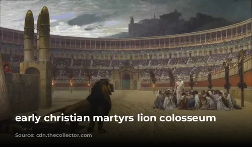 early christian martyrs lion colosseum