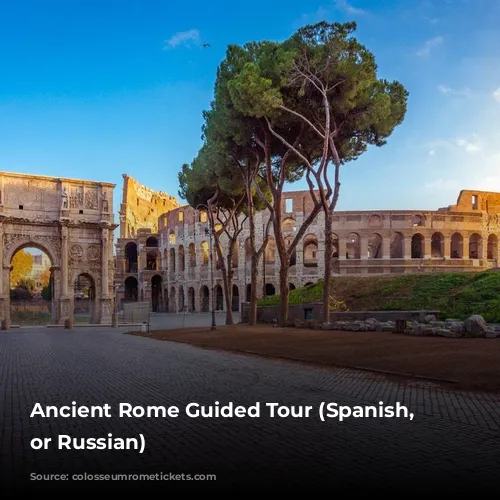 Ancient Rome Guided Tour (Spanish, French or Russian)