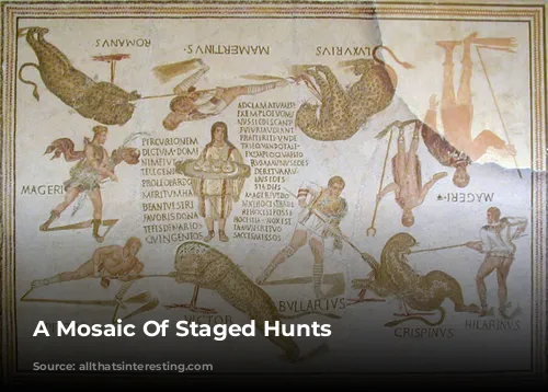 A Mosaic Of Staged Hunts