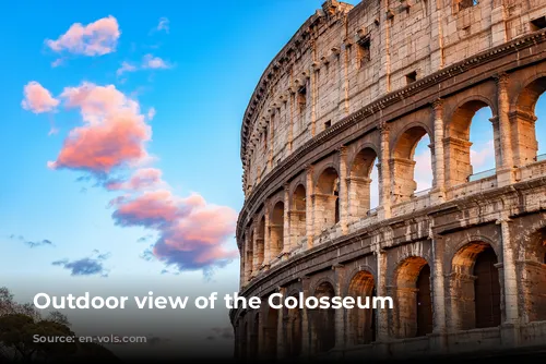 Outdoor view of the Colosseum