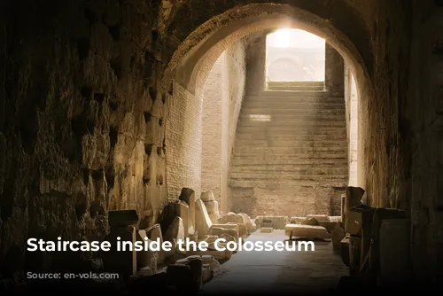 Staircase inside the Colosseum