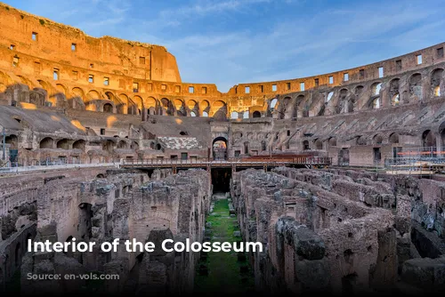 Interior of the Colosseum