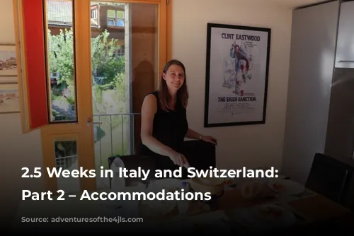 2.5 Weeks in Italy and Switzerland: Planning Part 2 – Accommodations