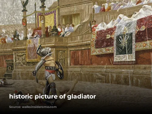 historic picture of gladiator