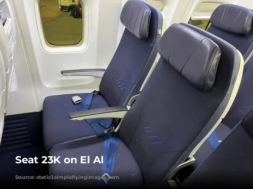 Seat 23K on El Al