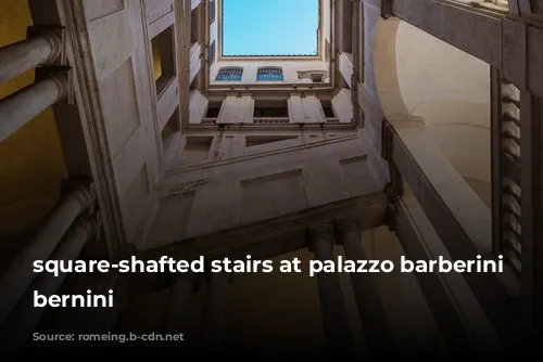 square-shafted stairs at palazzo barberini by bernini