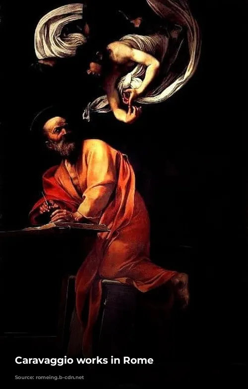 Caravaggio works in Rome