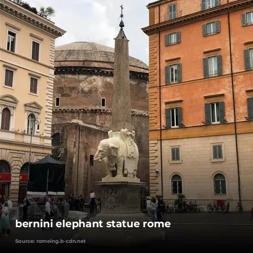 bernini elephant statue rome