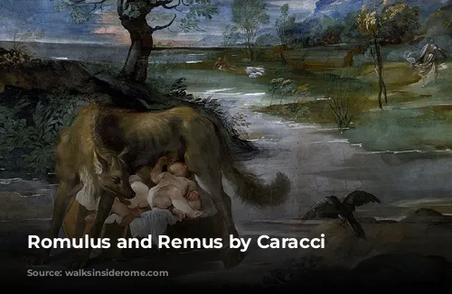 Romulus and Remus by Caracci