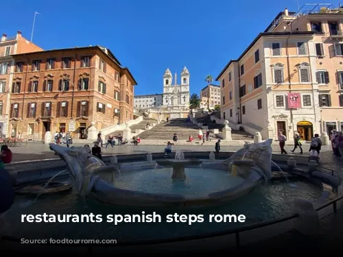 restaurants spanish steps rome