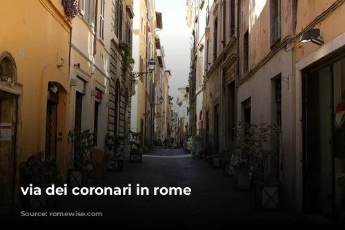 via dei coronari in rome