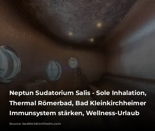 Neptun Sudatorium Salis - Sole Inhalation, Saunagenuss, Thermal Römerbad, Bad Kleinkirchheimer Bergbahnen, Immunsystem stärken, Wellness-Urlaub Kärnten