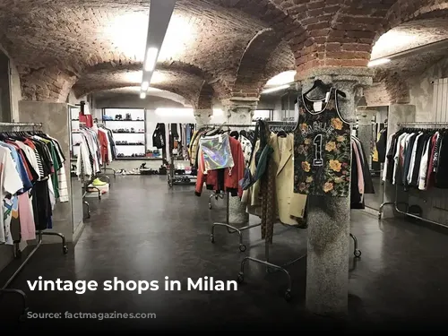 vintage shops in Milan