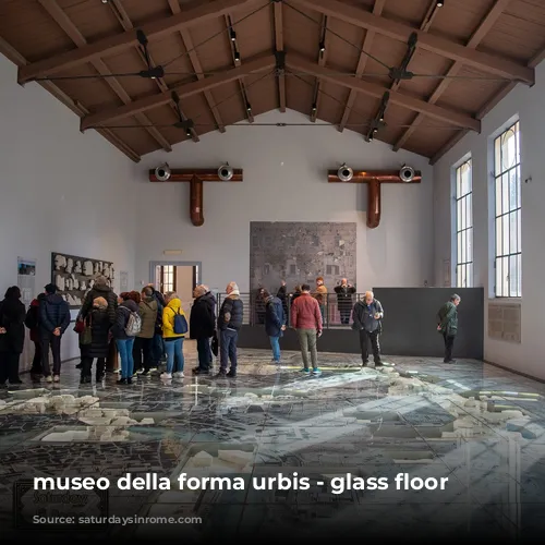 museo della forma urbis - glass floor