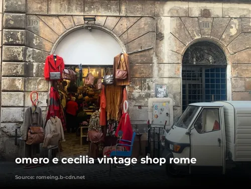 omero e cecilia vintage shop rome