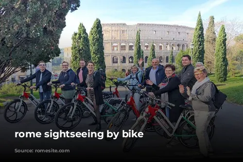 rome sightseeing by bike