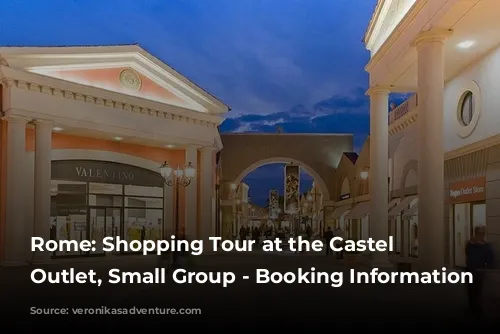 Rome: Shopping Tour at the Castel Romano Outlet, Small Group - Booking Information